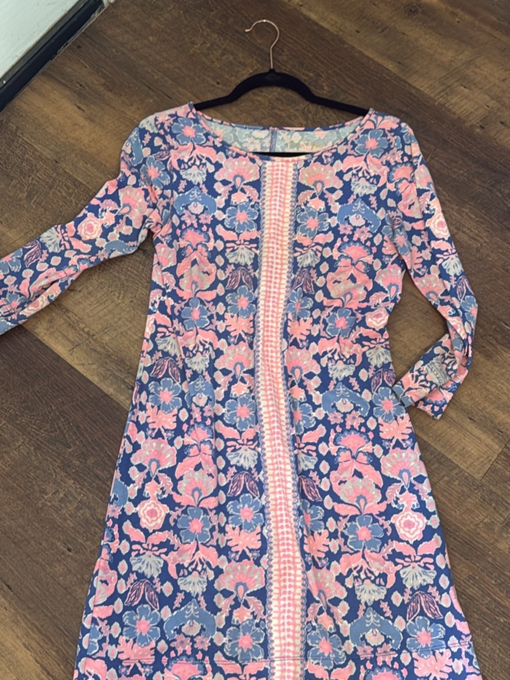 Lilly Pulitzer Pink and Blue Floral Casual Dress